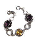 Amethyst & Citrine Crystal NA Bracelet