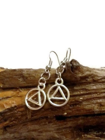 Silver Tone AA Earrings