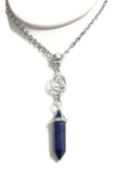 Lapis Lazuli Drop Necklace Alcoholics Anonymous