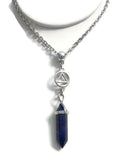 Lapis Lazuli Drop Necklace Alcoholics Anonymous