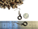 NA Black Service Symbol Earrings