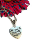 Heart Serenity Courage Wisdom Necklace - Inspirational Jewelry