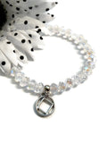 Sparkly Beaded Stretch Bracelet Narcotics Anonymous - Clear