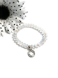 Sparkly Beaded Stretch Bracelet Narcotics Anonymous - Clear