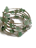 Aventurine Wire Wrap Bracelet Alcoholics Anonymous
