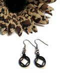 NA Black Service Symbol Earrings