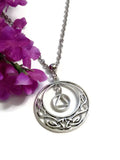 Celtic Dangle Charm Necklace Alcoholics Anonymous