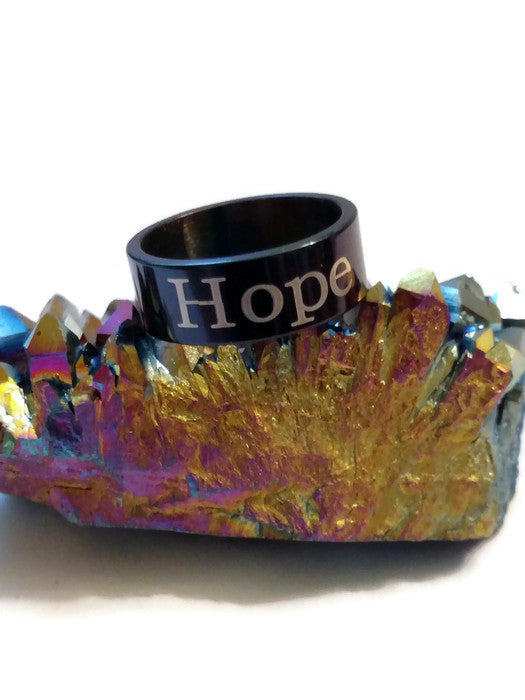 Hope Stainless Steel Ring
