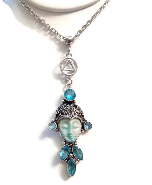 Masqeurade Blue Topaz AA Necklace