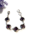 NA Amethyst Crystal Statement Bracelet