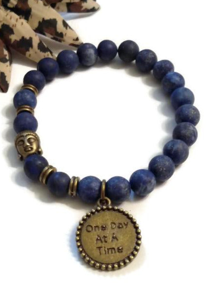 Lapis Lazuli ODAAT Bracelet - Bronze