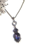 Deep Purple Amethyst Crystal Necklace - NA