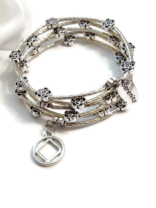 Flower Wire Wrap Bracelet - NA