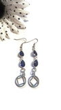 Sapphire Blue Crystal Earrings - NA