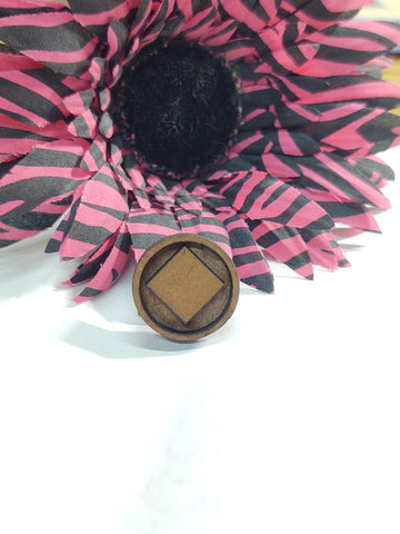 Carved Wood Lapel Pin From Colombia Region - NA