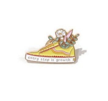 'Every Step Is Growth' Lapel Pin