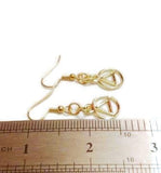 Gold Tone AA Earrings