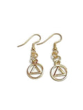 Gold Tone AA Earrings