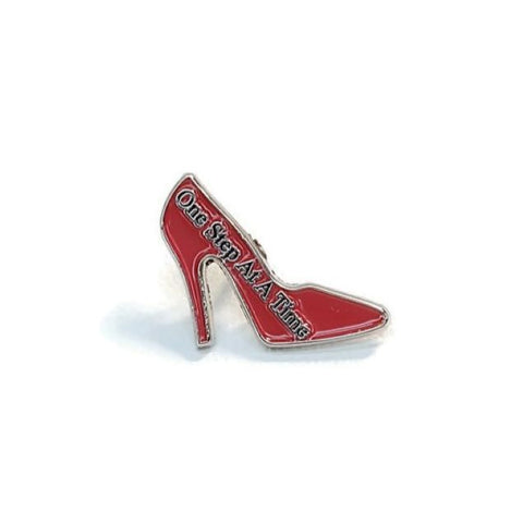 One Step At A Time Lapel Pin