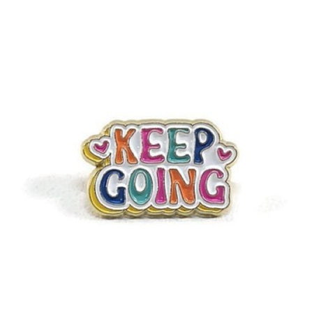 'Keep Going' Lapel Pin