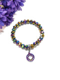 Faceted Rainbow Stretch Bracelet - NA