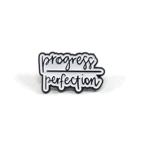 Progress Over Perfection 12 Step Lapel Pin