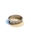 No Matter What Stainless Steel Narcotics Anonymous Ring