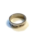 No Matter What Stainless Steel Narcotics Anonymous Ring