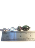 AA Green & Purple Stone Necklace