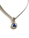 Blue Enamel Alcoholics Anonymous Necklace