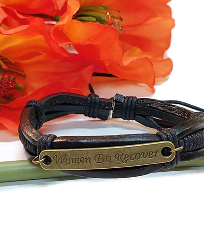 Women Do Recover Leather Bracelet - Bronze