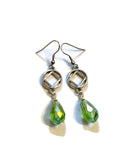 Lime Green Teardrop NA Earrings