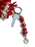 Ruby Red Bling Keychain - AA