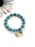 Synthetic Turquoise Bracelet - One Step At A Time