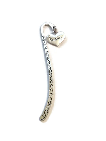 Serenity Crystal Heart Bookmark - Pack of 5