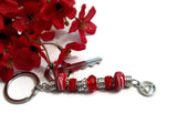 Ruby Red Bling Keychain - AA