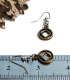 Cutout Bronze NA Earrings