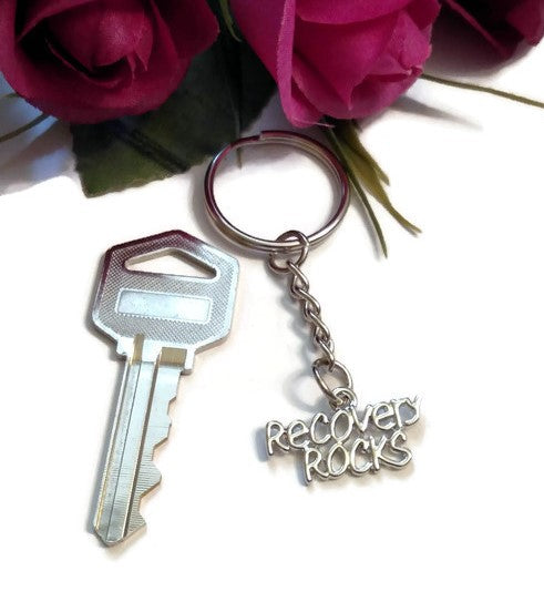 Recovery Rocks Keychain - 4 Pack