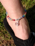 Rainbow Crystal Anklet - AA