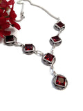Ruby Red Crystal NA Statement Piece