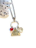 AA Triangle Serenity Courage Wisdom Charm Necklace