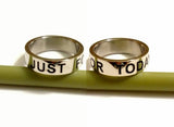 Just For Today Stainless Steel Ring
