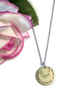 Serenity Courage Wisdom Stainless Round Necklace