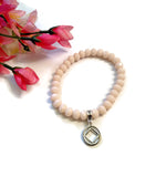 Sparkly Beaded Stretch Bracelet Narcotics Anonymous - Peach