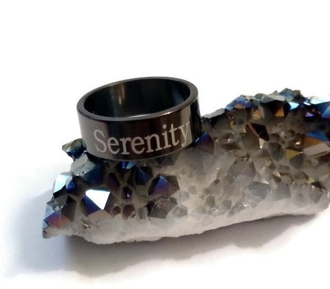 Stainless Serenity Ring