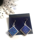 Gorgeous Blue Druzy Earring & Necklace Set